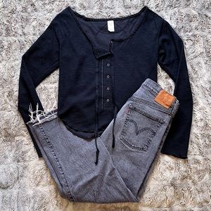 We The Free Henley Top